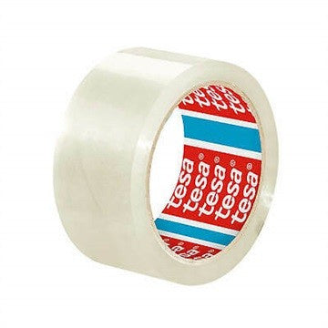 Bandă adezivă ambalare TESA 48 mm × 66 m, polipropilenă, cauciuc sintetic