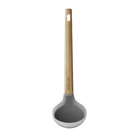 Polonic silicon cu mâner bambus 27.5 cm, stil Nordic AMBITION 96761