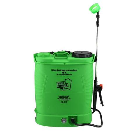 Pompa de stropit 18L cu acumulator, lance telescopică, Micul Fermier MF-PA1009-S001-G01