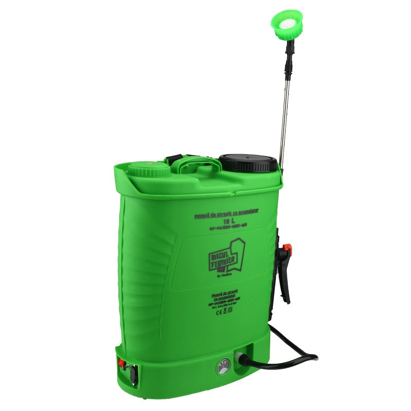Pompa de stropit 18L cu acumulator, lance telescopică, Micul Fermier MF-PA1009-S001-G01