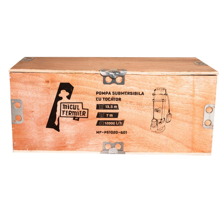 Pompa submersibilă 1,1 kW 12.000 l/h H13,5 m cu tocător Micul Fermier MF-PS1020-G01