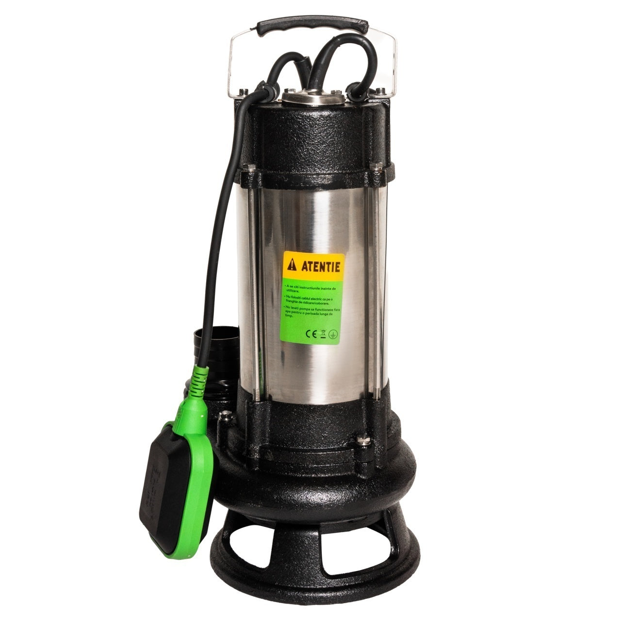 Pompa submersibilă 1,1 kW 12.000 l/h H13,5 m cu tocător Micul Fermier MF-PS1020-G01