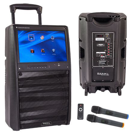 Boxa Portabila 12"/30cm 400w Tip Karaoke Cu Ecran 15"