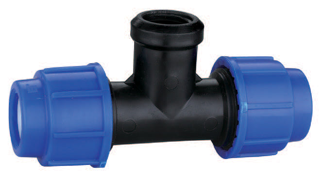 Teu din PE de 40 mm × 1 1/4″ cu filet interior