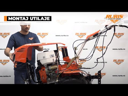Motocultor RURIS 1300KS + roti cauciuc 5.00-12+plug reversibil rev2+roti metalice 500+set contragreutati 20kg