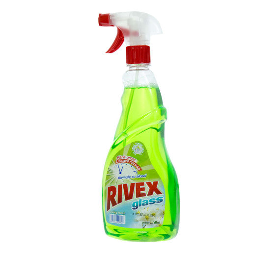 Detergent De Geamuri Pulverizator, Rivex Glass Spring Fresh, 750ml