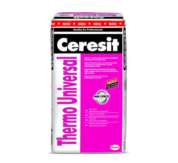 Adeziv Int/ext Polistiren/vata Minerala Ceresit Thermo Universal 25 Kg