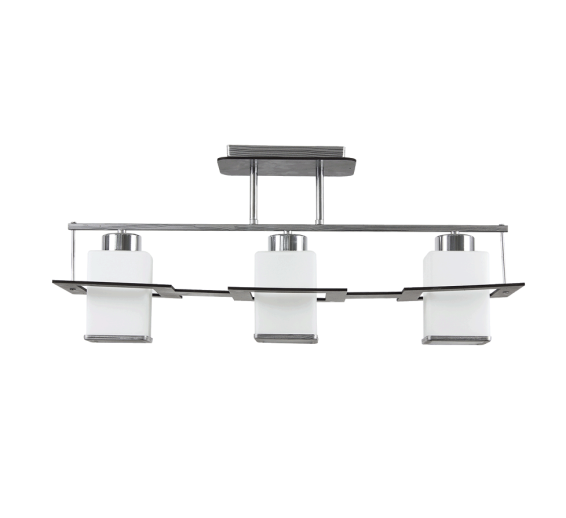 Lustra Kyoto Crom+ Negru+ Alb 3x E27 60 W