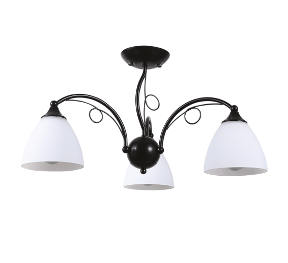 Lustra Bhoema Alb+negru 3x E27 60 W