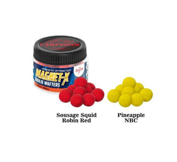Boilie Wafters Magnet-X 150mm 50gr Sausage-Squid-Robin Red