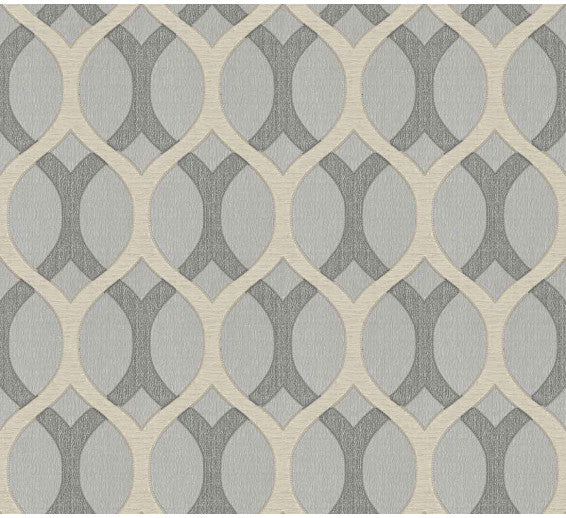 Tapet geometric gri cu bej colectia Modern&Classic