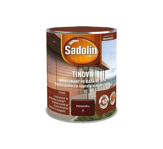 Impregnant pentru lemn Sadolin Tinova 9 Palisandru 0.75l