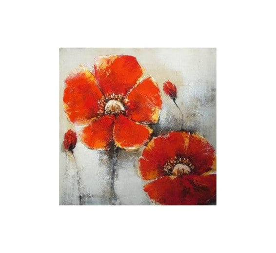 Tablou Pictat Manual Pasiune, 40x40cm