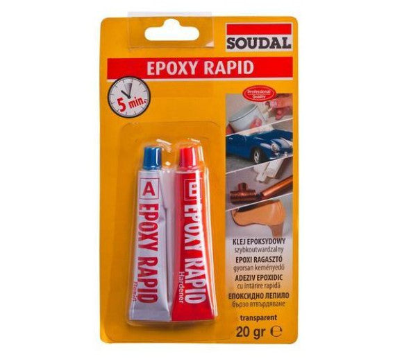 Epoxy Rapid 5 Min,transparent 2x10 Gr