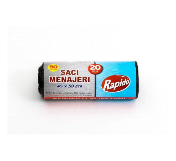 Saci Menajeri 20l 50buc/Rola  Hdpe