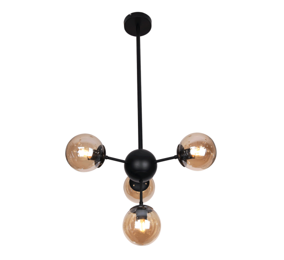 Lustra Cooper Negru Cafea 10x E27 40 W