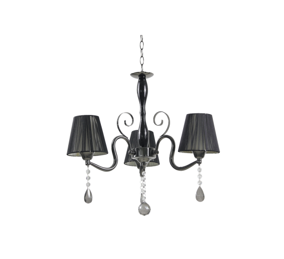 Lustra Equinox Negru 3x E27 60 W