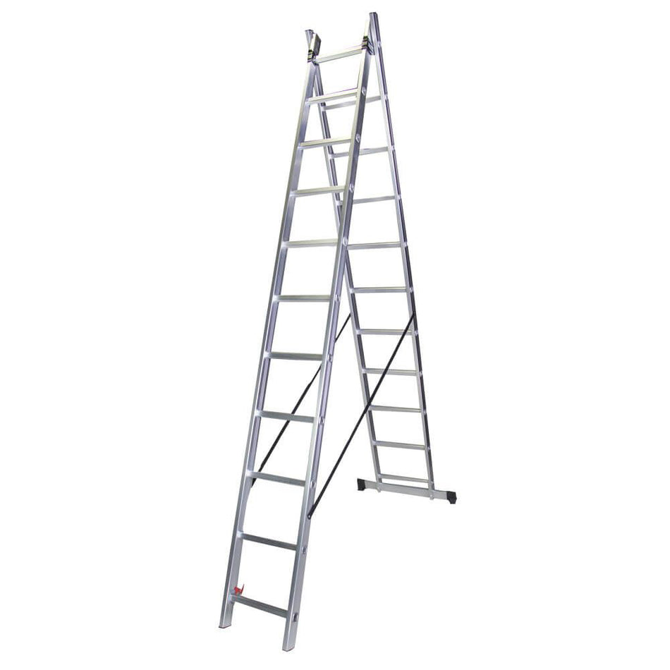 Scara Aluminiu Best Cu 2 Tronsoane 2x11 Trepte