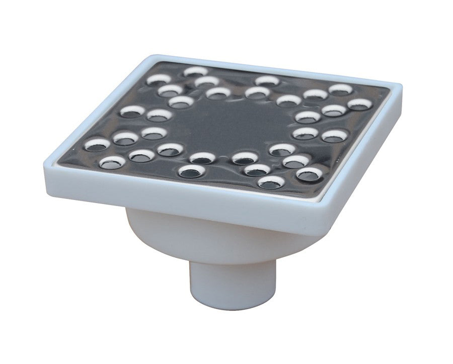 Sifon Pardoseala Grat Inox 96x96 Mm,Ies Vert D32 1707v