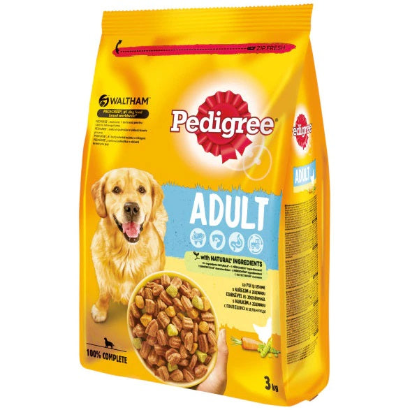 Pedigree Uscat Adult Pui Si Legume, 3-3kg
