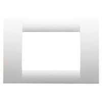Rama Gewiss Sys Virna, 3 Module, Alba, Pt Priza / Intrerupator,gw22103