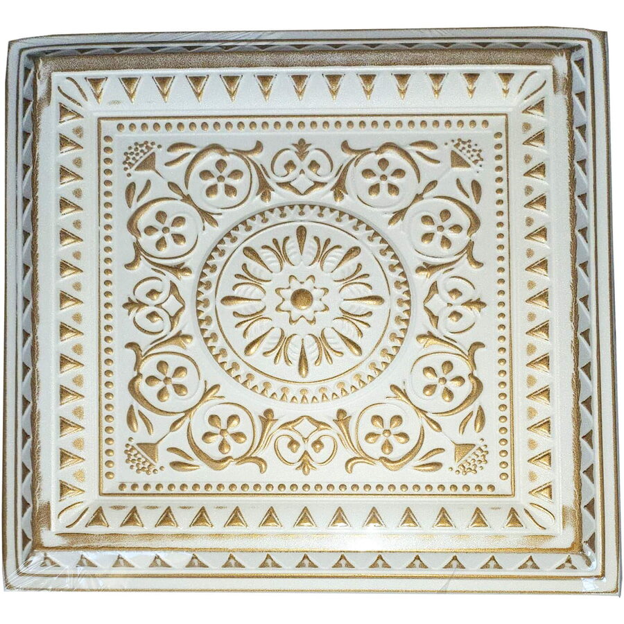 Tavan Polistiren Gold 38 50x50 Cm