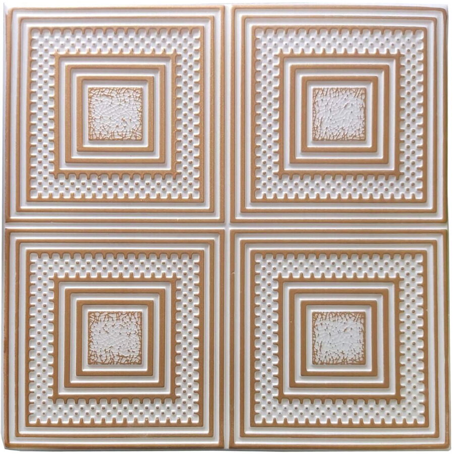Tavan Polistiren Gold 67 50x50cm, 2buc/pac