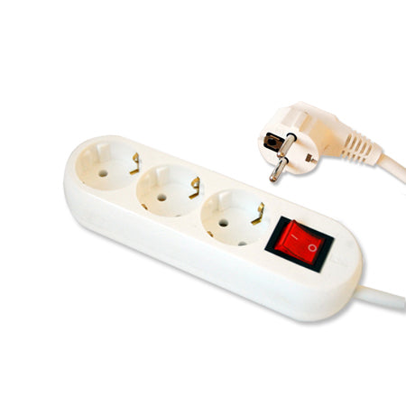 Prelungitor 3x1.5mm 3 Prize 2m Intrerupator