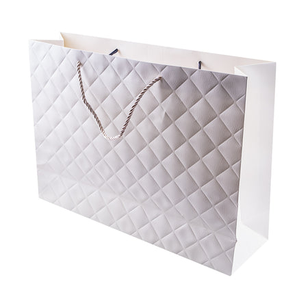 Pungă cadou unicoloră premium din carton 31x26x12 cm 838-M