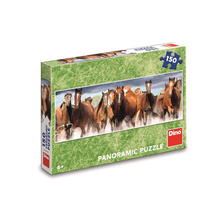Puzzle 150 Piese, Panoramic, Cai - Dino Toys