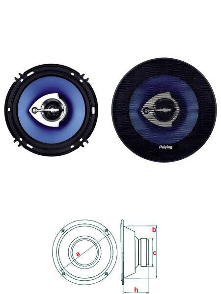Set Difuzoare Auto 6" 100w