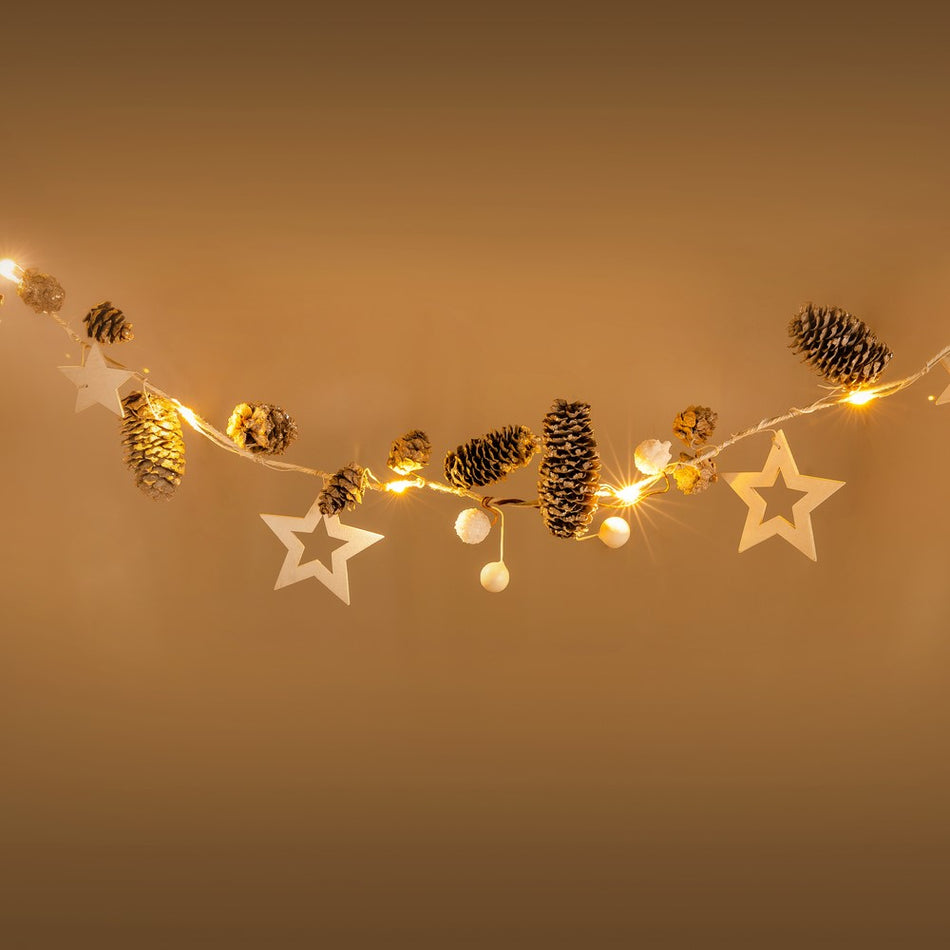 Decoratiune Ghirlanda Alba 30 Led Retlux