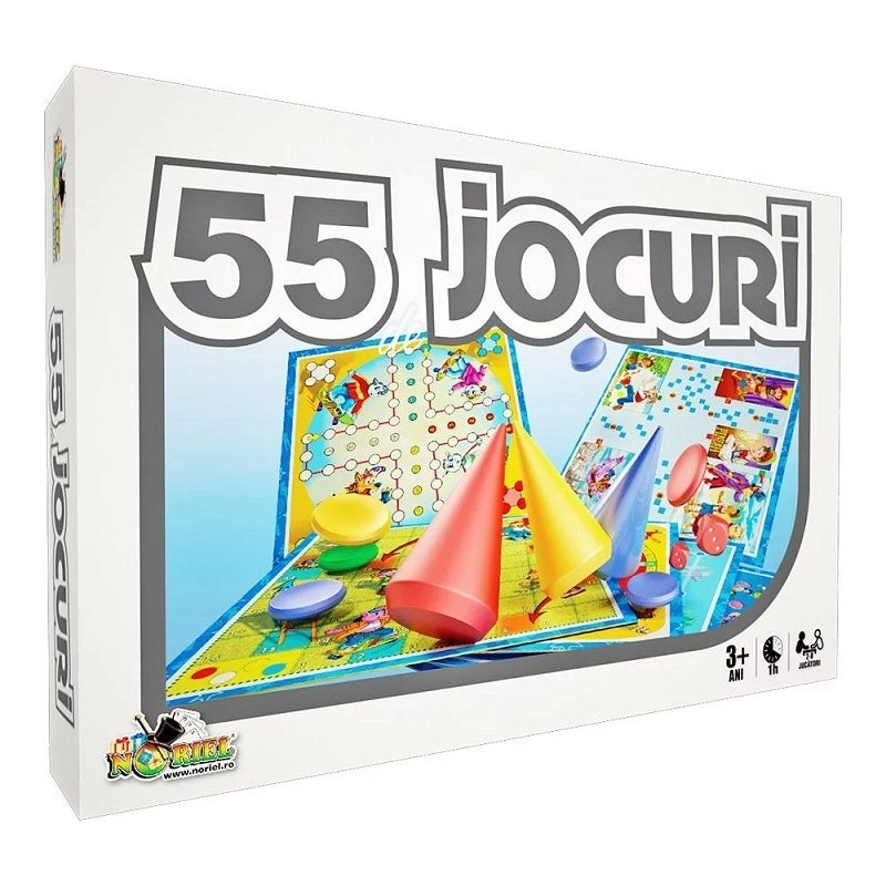 Set 55 Jocuri într-unul Singur pentru Copii și Familie