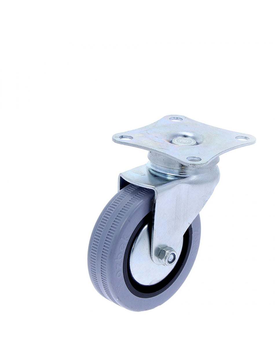 Rotila Din Plastic (gri) D75 Cu Flansa Metalica 50 Kg (402l) // (402l)