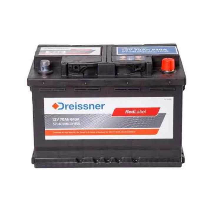 Acumulator Dreisser Redlabel 12v 70ah 640a 278x175x190+dr