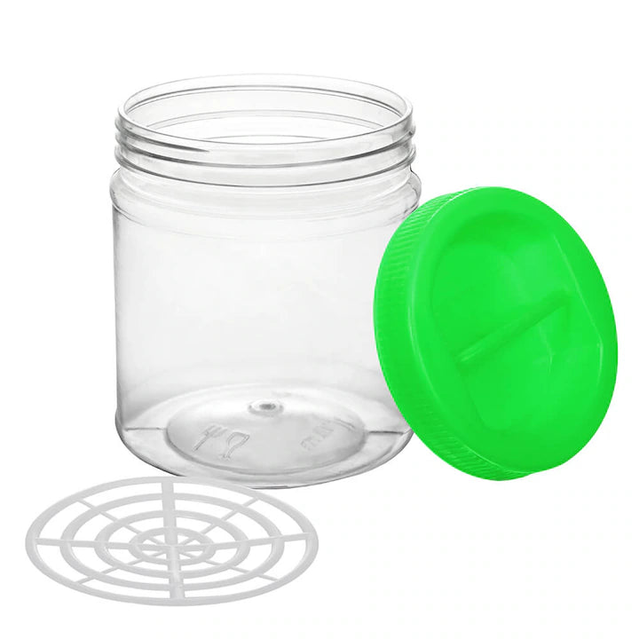 Borcan PET rotund cu capac