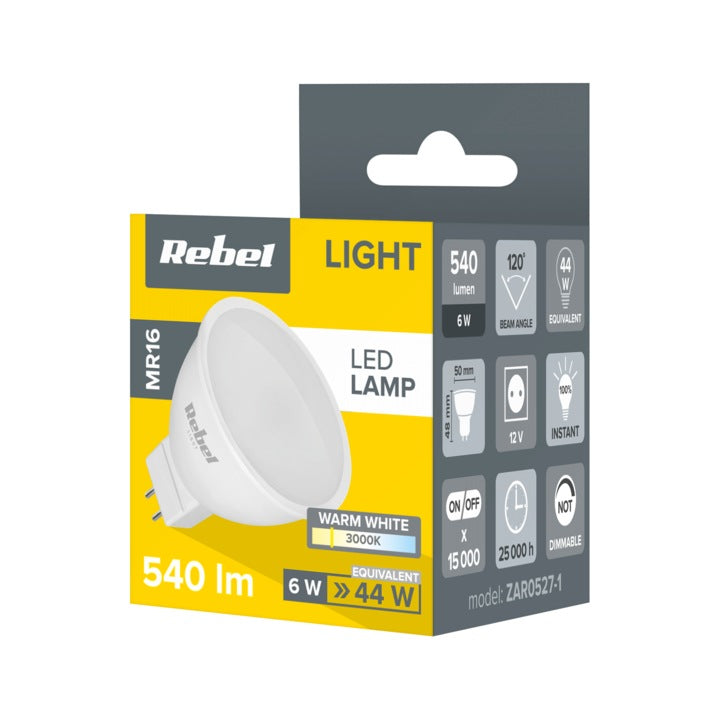 Bec LED MR16 6W 12V Rebel