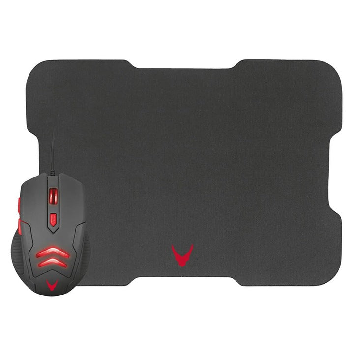 Set Mouse Gaming 3200dpi + Mousepad