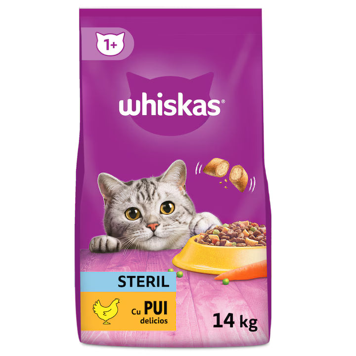 Whiskas Uscat Sterile Pui 1,4 Kg