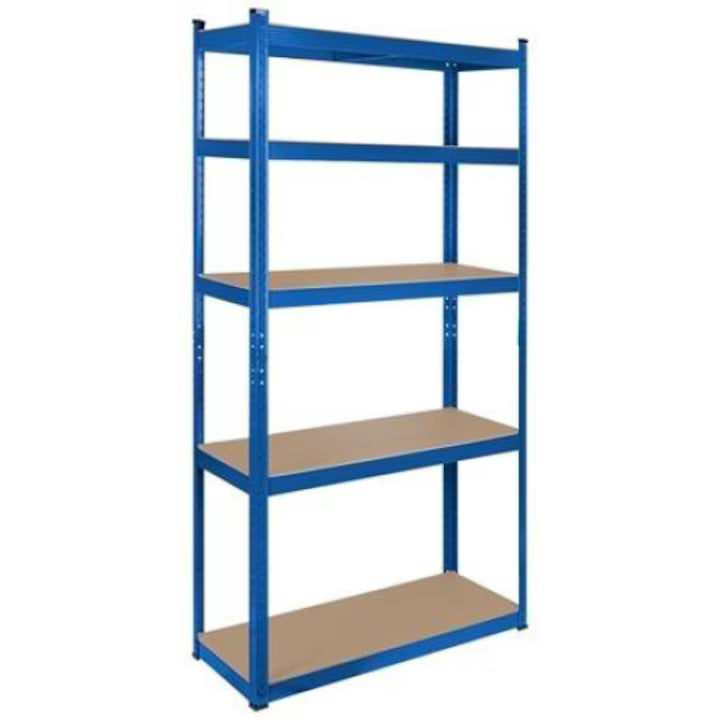 Raft Metalic 5 Polite Mdf 180x90x40 Rebel Albastru