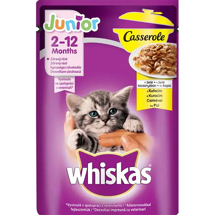 Whiskas Plic Casserole Junior Pui 85g