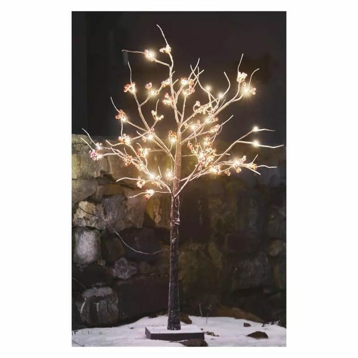 Decoratiuni - 48 Led-Uri, Pom 120 Cm, Alb Cald, Ip44, Temporizator