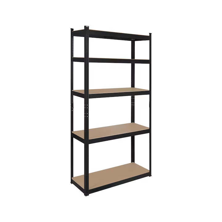Raft Metalic 5 Polite Mdf 180x90x40 Rebel Negru