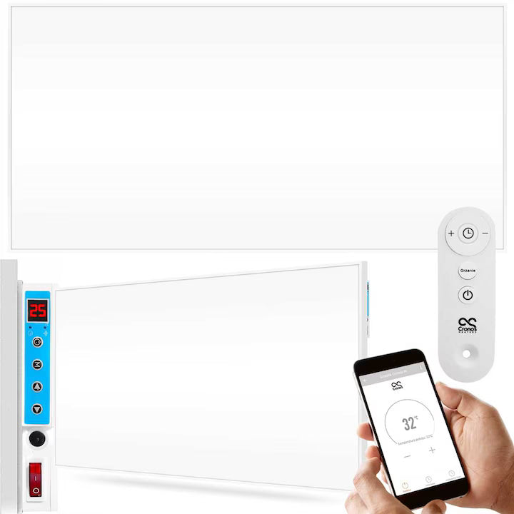 Panou Radiant 600w Control Wifi 55cm X 110cmx6 Cm