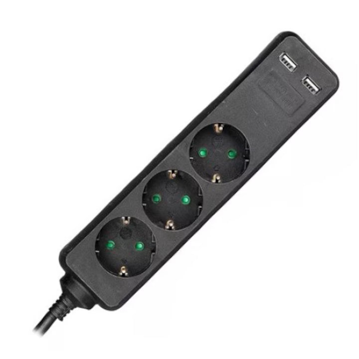 Prelungitor 3 Cai Cu Intrerupator 1.5m( 3g1.5mm2