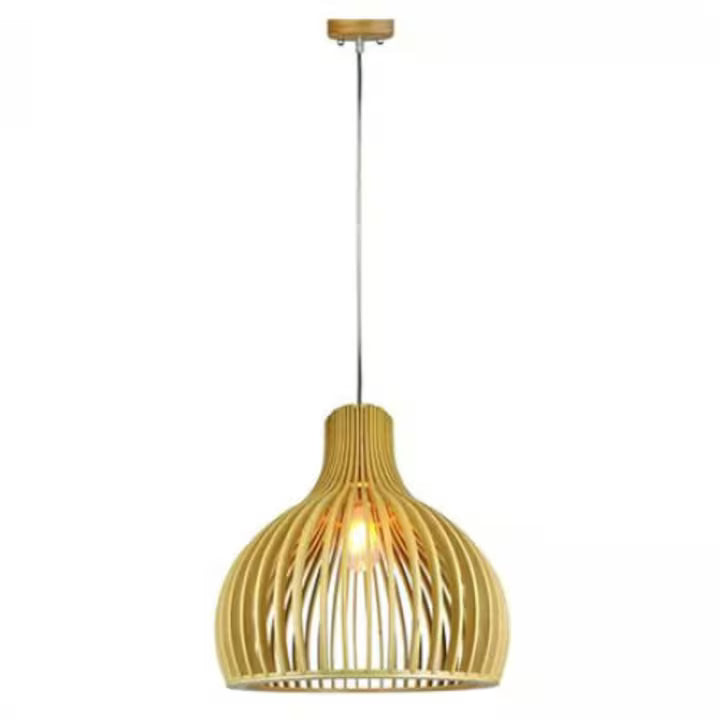 Pendul Tavan Din Lemn E27 Max 60w D45 X 45cm