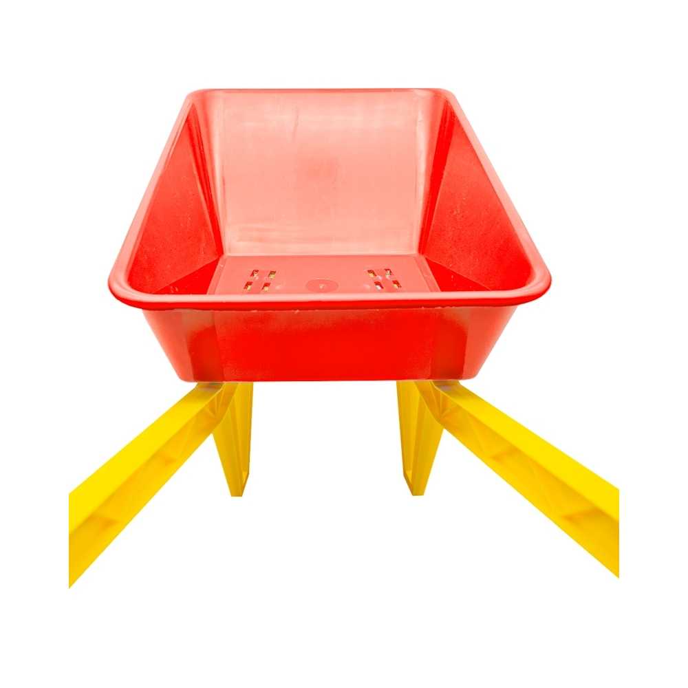 Roabă plastic roșie pentru copii, joacă exterior, ROBENTOYS 16005-1
