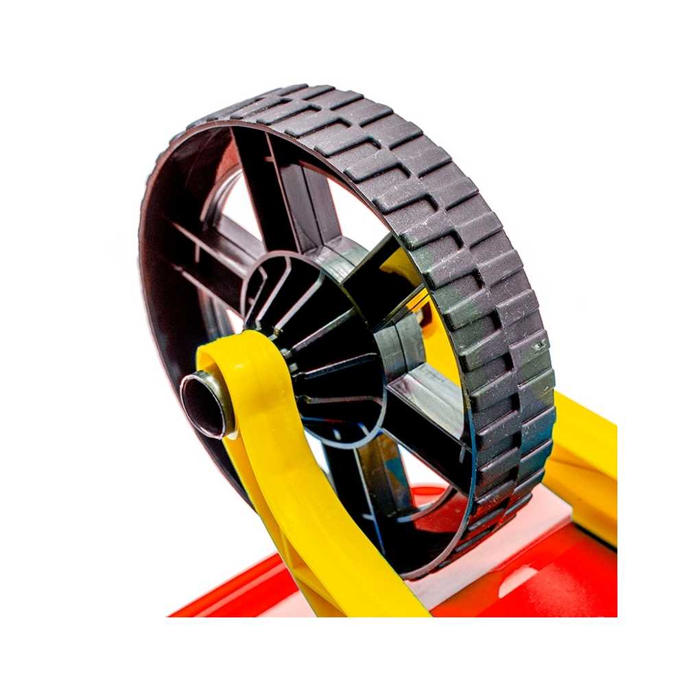 Roabă plastic roșie pentru copii, joacă exterior, ROBENTOYS 16005-1