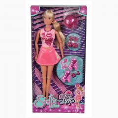 Papusa Simba Steffi Love Glitter Skates 29 Cm Cu Accesorii