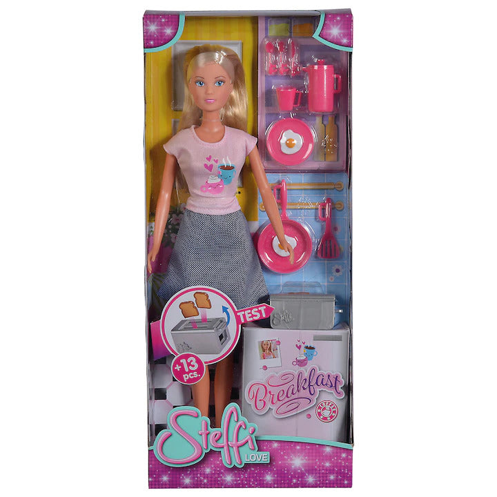 Papusa Simba Steffi Love Brekfast 29 Cm Cu Accesorii